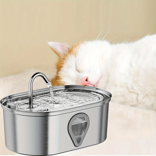 Automatic Stainless Steel Pet Water Fountain (3.5L) | CCCpet