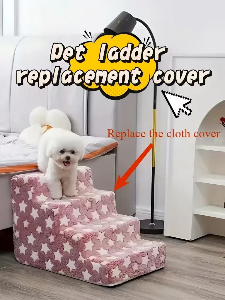 Dog Pet Stairs 2/3 Steps – Non-Slip Foam Ramp for Small Dogs, Sofa & Bed Ladder | CCCpet
