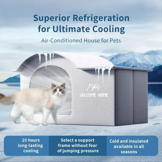 Cozy Ice House for Dogs & Cats – Summer Cooling Pet Shelter