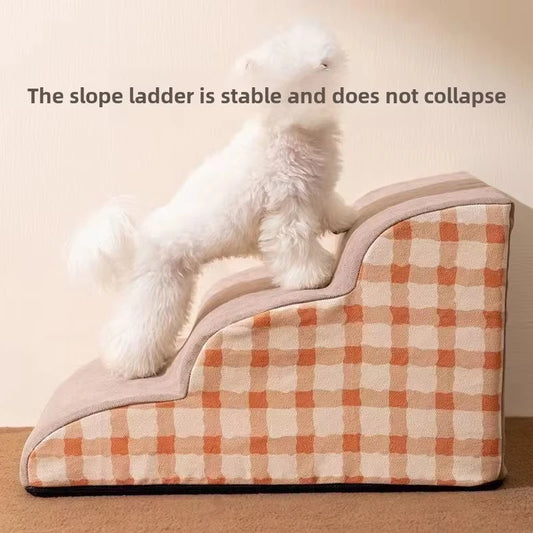Dog Pet Stairs 2/3 Steps – Non-Slip Foam Ramp for Small Dogs, Sofa & Bed Ladder | CCCpet