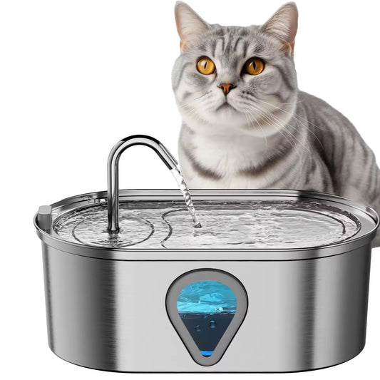 Automatic Stainless Steel Pet Water Fountain (3.5L) | CCCpet